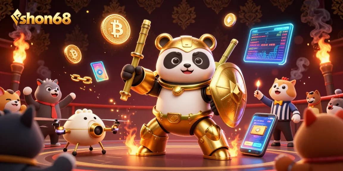Experience thrilling action at shon68 with golden panda and high-energy casino elements.